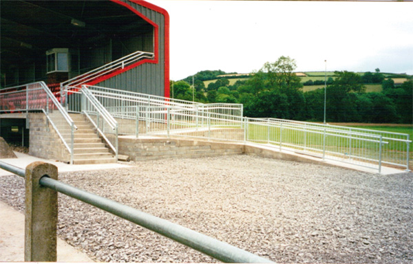 Newcastle Emlyn stadium steelwork project 2
