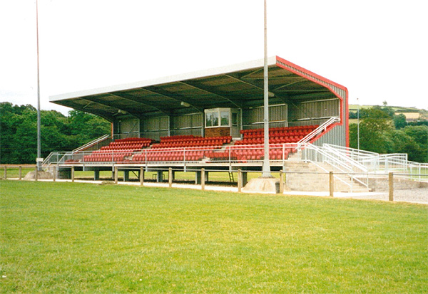 Newcastle Emlyn stadium steelwork project 3